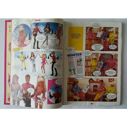 1995 Italian Barbie Comic Holiday Edition November / Foil Cover 80 Pgs VF/NM