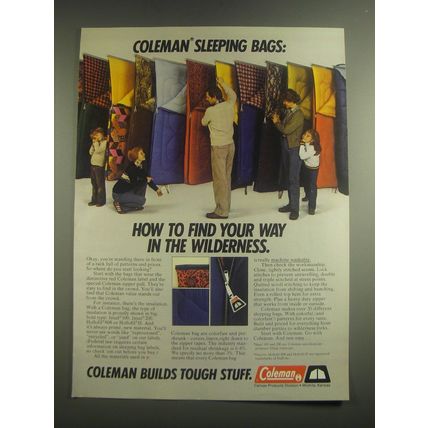 1981 Coleman Sleeping Bags Ad - Coleman sleeping bags: How to find your way