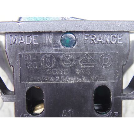Green Neon Mains Switch Made In France NOS Beautifully Styled Can't See The Amp?