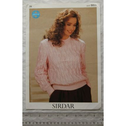 Vintage: Sirdar 8855 sweater, DK, 76-102 cm, 30-40 inch