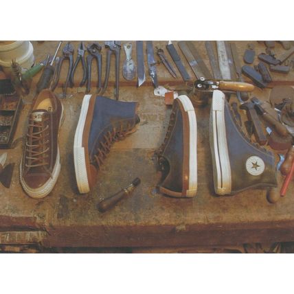 Converse Basketball 2010 Trainers By Shoe Repair Tool Box Postcard