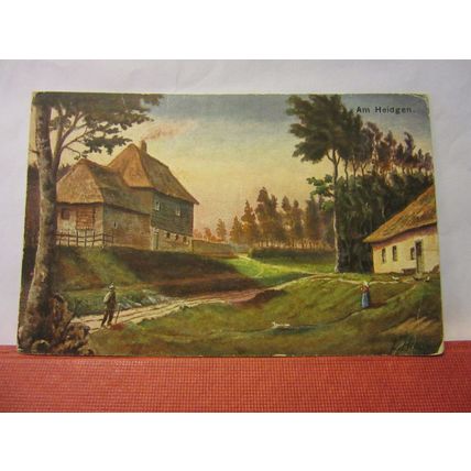 AM HEIDGEN, GERMANY unused antique postcard #