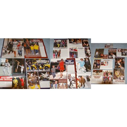 Beckham Children Boys 50x Clippings Brooklyn Romeo Cruz Harper