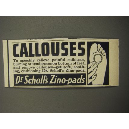 1957 Dr. Scholl's Zino-pads Ad - Callouses