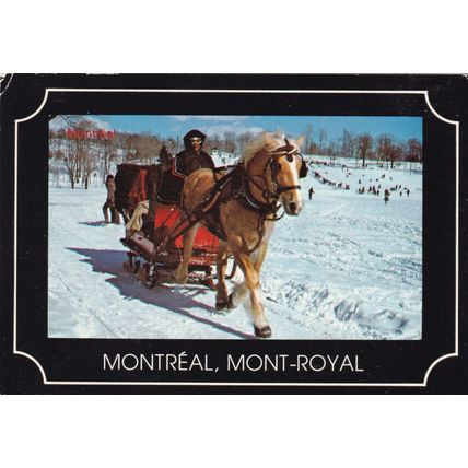 Montreal Promenade Mount Royal Canada Postcard posted 1985 VGC