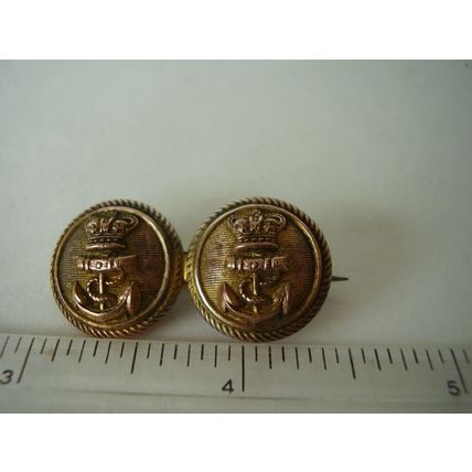 Victorian Sweetheart Brooch Royal Navy QVC Officer’s Buttons