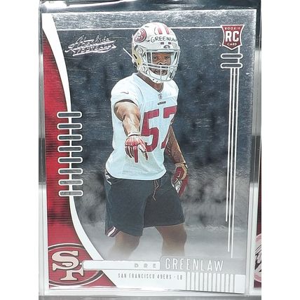 2019 Panini Absolute DRE GREENLAW (49ers) Rookie Card #186