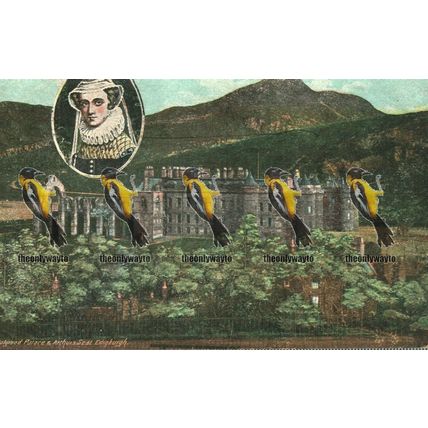 Holyrood Palace & Arthurs Seat, Edinburgh, Reis Postcard