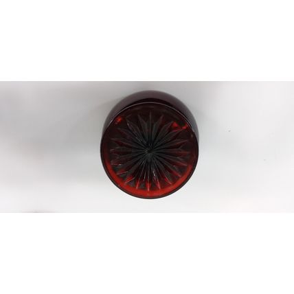 4 Vintage Anchor Hocking Royal Ruby Red Glass Footed Sherbet Dessert Cups Set