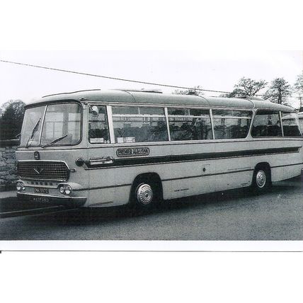 Black & White Photograph of Premier Coaches (Watford) Ltd. - ONK 997D