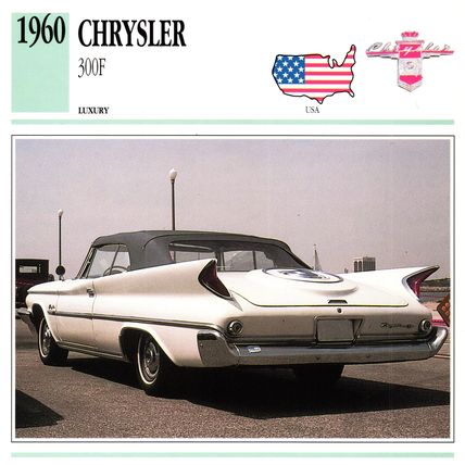 Collectors Club card. Classic Cars. Chrysler 300F