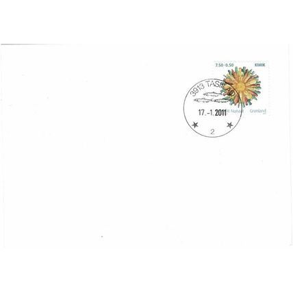 GREENLAND GRONLAND 2011 15TH ANN OF KIMIK FIRST DAY ISSUE ON PLAIN POSTCARD