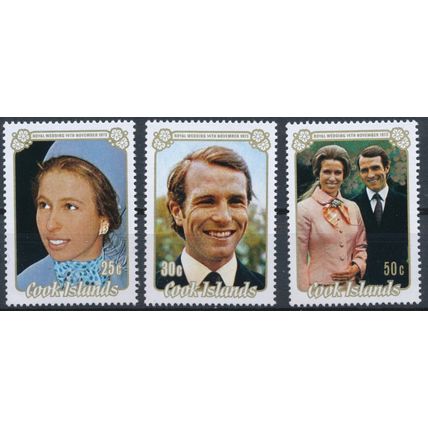 Royal Wedding - Cook Islands 1973 - MNH - SG 450/2