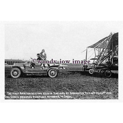 pu1398 - 1st Aviation Meeting at the Racecourse , Doncaster - print 6x4