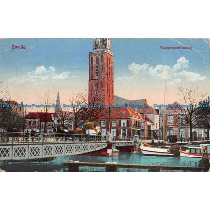 R138293 Zwolle. Kamperpoortenbrug. M. van der Hove. Jacques Maessen. 1923