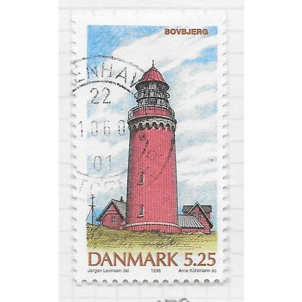 DENMARK DANMARK 1996 LIGHTHOUSES BOVBJERG 5.25Kr USED
