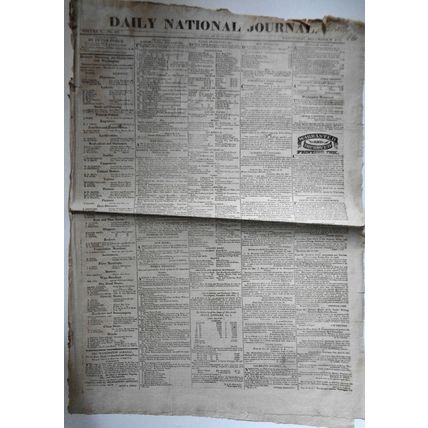 DAILY NATIONAL JOURNAL December 29, 1824 - Thomas Jefferson letter, etc.