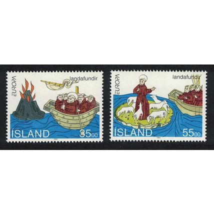 Iceland Europa CEPT St Brendan's Voyages 2v 1994 MNH SG#820-821