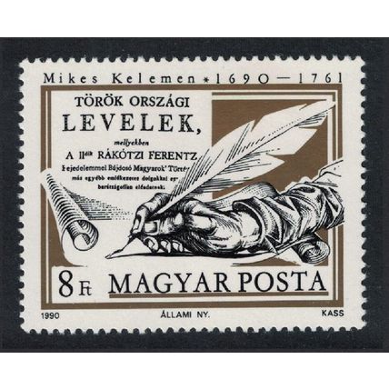 Hungary 300th Birth Anniversary of Kelemen Mikes writer 1990 MNH SG#3985