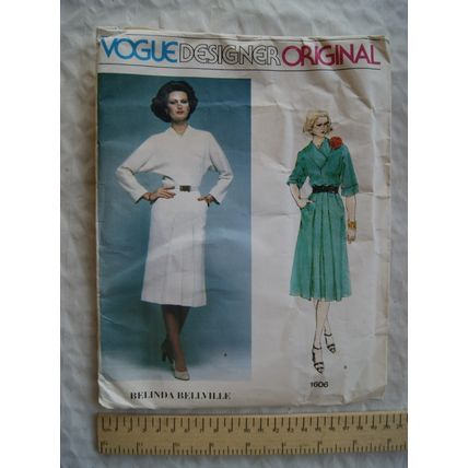 Uncut Vogue Pattern No. 1505 dress by Belinda Bellville, sizes 10