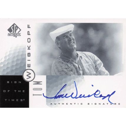 Tom Weiskopf Sign Of The Times Hand Signed 2001 SP Golf Autograph Card