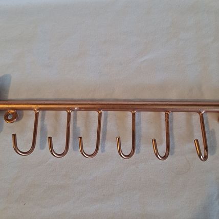 Brass ARROW WALL HOOK 6 Hook Metal Coat Towel Key Door Hanger