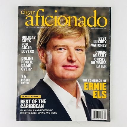 Cigar Aficionado Magazine November/December 2012 Ernie Els Cover