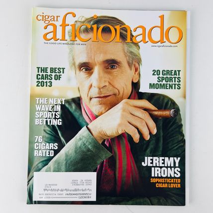 Cigar Aficionado Magazine April/May 2013 Jeremy Irons Cover