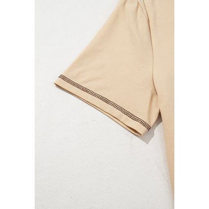 Apricot RODEO Horseshoe Embroidered Patch Pocket T Shirt