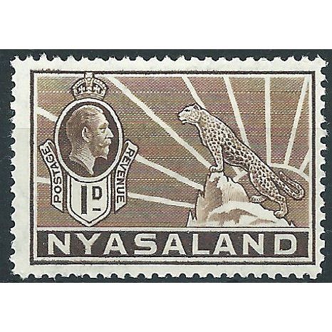 Nyasaland 1934 SG115 1d Brown Mounted Mint .. ..