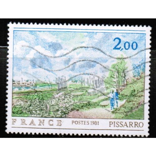 1981 France - Pissaro Painting 2.00fr - Sc# 1729 used