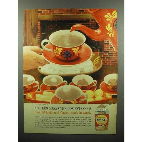 1960 Nestle's Cocoa Ad - Makes the Coziest