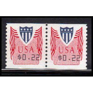 CVP32 22c Shield Very Fine MNH Pair PA4975