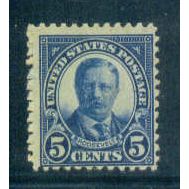 557 5c Theodore Roosevelt Barely Clears MNG C1537