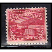 681 2c Ohio River Barely Clears MNH O4373