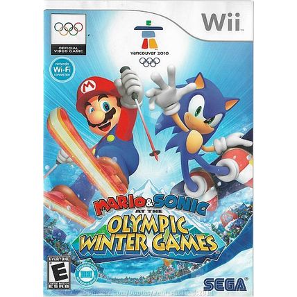 Nintendo Wii - Mario & Sonic At The Olympic Winter Games (2007) *Complete*