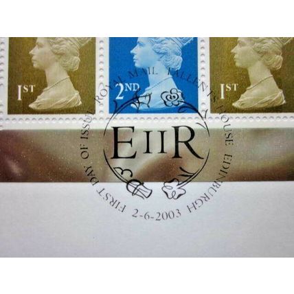 2003 TWO PRESTIGE BOOKLET MULTI VALUE STAMP BOOKLET PANES WITH F.D.I. (B) #01320