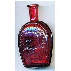 Franklin Flask Replica Wheaton Miniature Collectible Glass Bottle