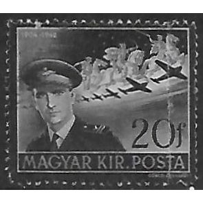 Mi 695 (creased): Death of István Horthy, wmk. X A1