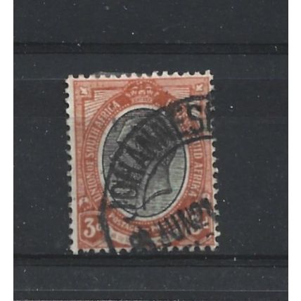 SouthAfrica.SG8 3d Black and Orange-Red.Fine Used.Aug25b