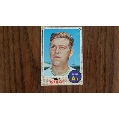 1968 Topps Card # 038 Tony Pierce Very Good (3) Oakland Athletics