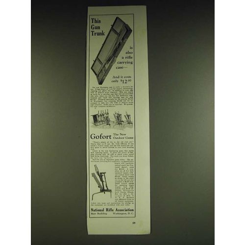 1934 NRA National Rifle Association Ad - Hartmann Rifle Case
