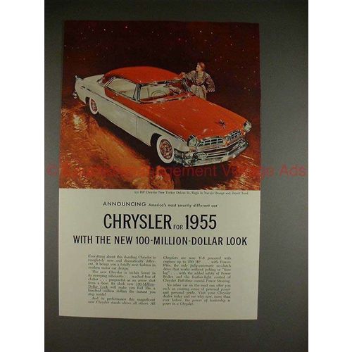 1954 Chrysler New Yorker Deluxe St. Regis Car Ad, NICE!