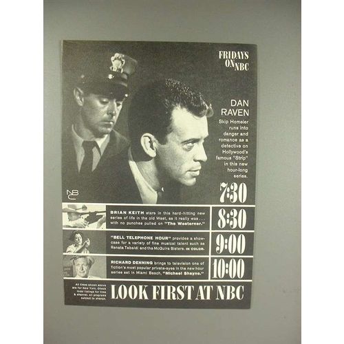 1960 NBC TV Ad - Skip Homeier, Brian Keith +