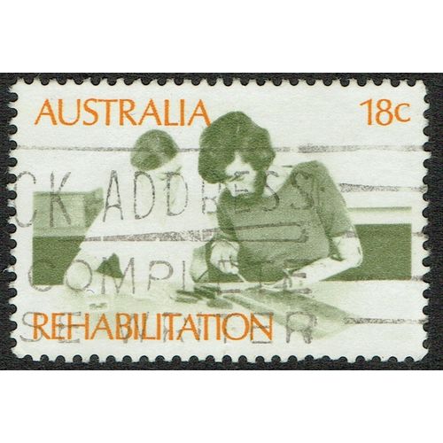Australia 1972 Rehabilitation of Disabled 18c Green and Orange SG515 GU