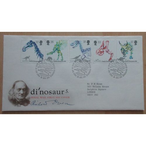 1991 Dinosaurs FDC Royal Mail Cover Bureau Postmark