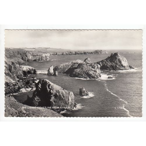 The Lizard Coastline from Kynance Cove Postcard RP Cornwall