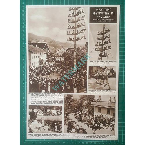 (X502) Bernau Bavaria Germany May Time Festivities - 1950 Clip