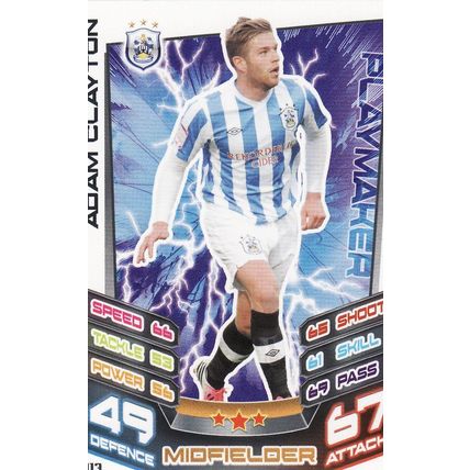 Match Attax Championship 2012/2013 113 Adam Clayton Huddersfield Town
