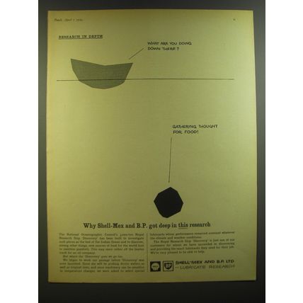 1964 Shell-Mex and BP Ad - Why Shell-Mex and B.P. got deep in this research